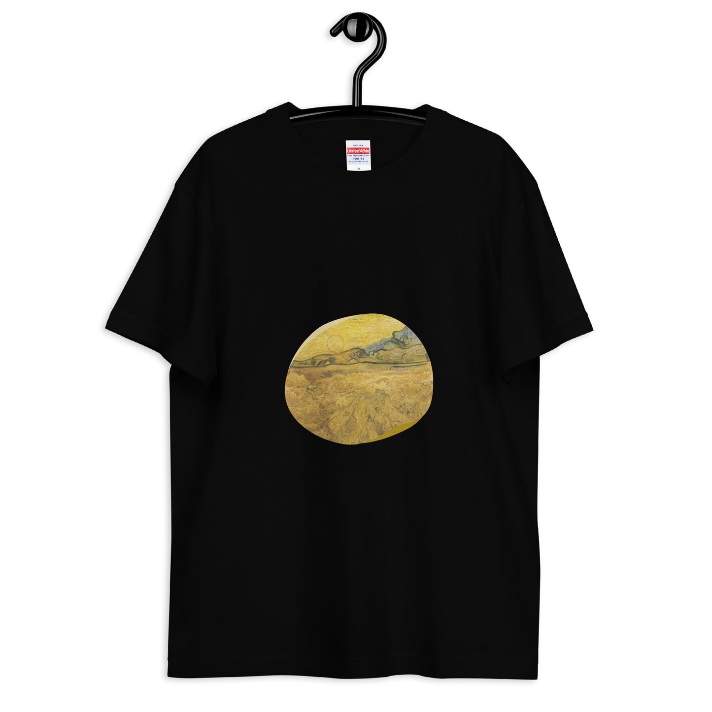 Tシャツ|ゴッホ:刈り入れをする人のいる麦畑
