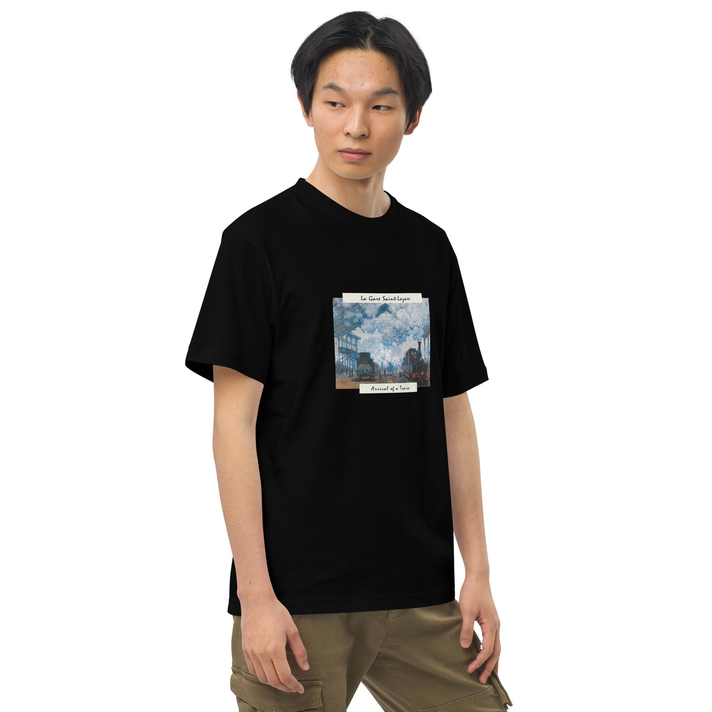 Tシャツ|モネ:サン・ラザール駅、列車の到着