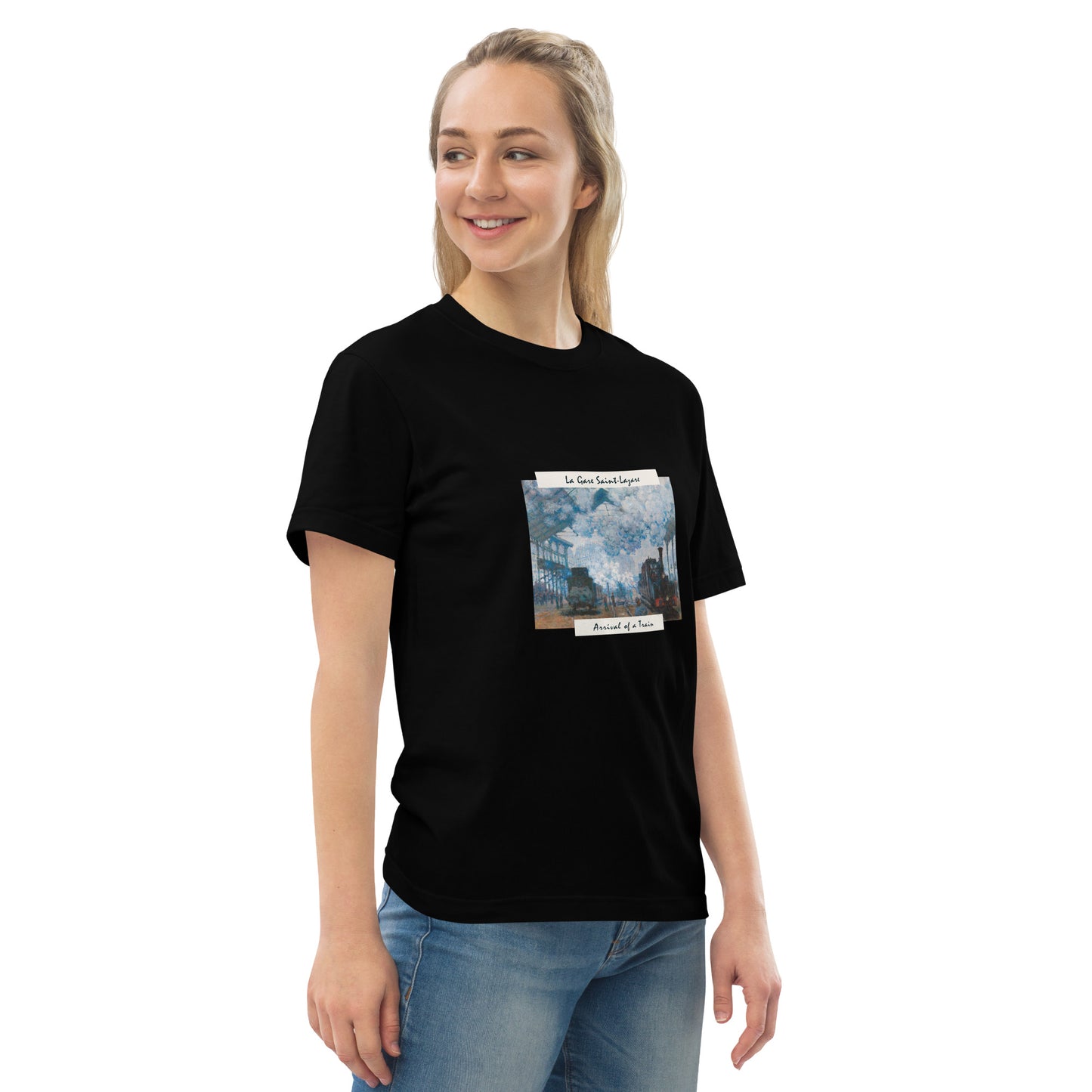 Tシャツ|モネ:サン・ラザール駅、列車の到着