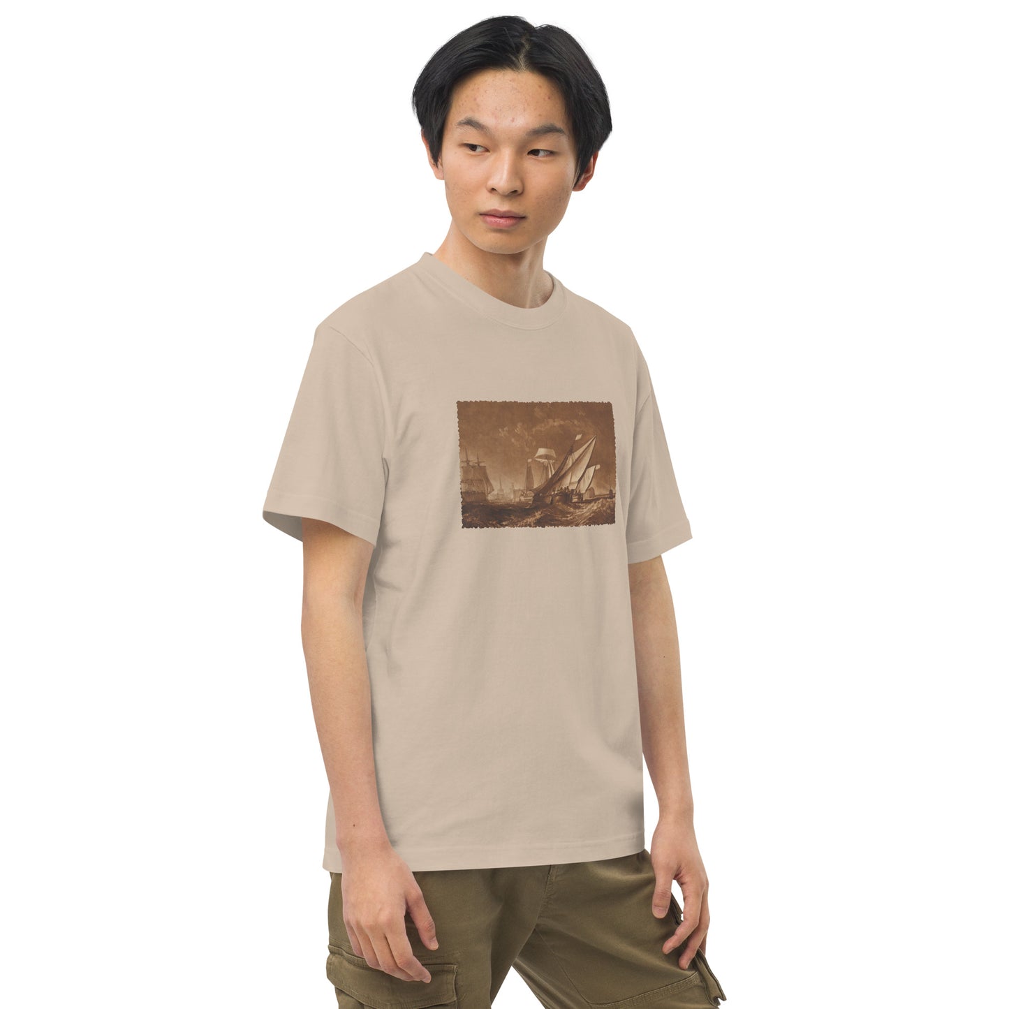 Tシャツ|ウィリアム・ターナー:カレー港の入り口 (Liber Studiorum、パート XI、プレート 55)