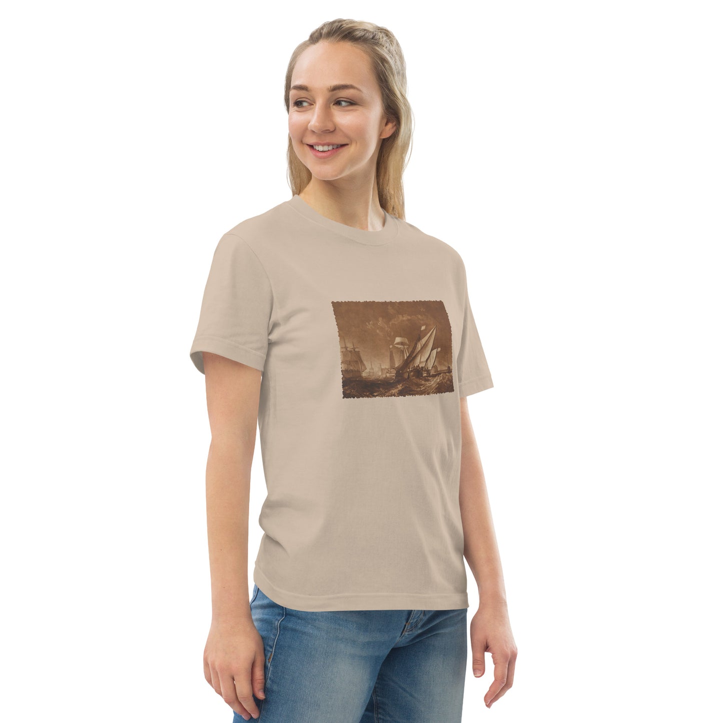 Tシャツ|ウィリアム・ターナー:カレー港の入り口 (Liber Studiorum、パート XI、プレート 55)
