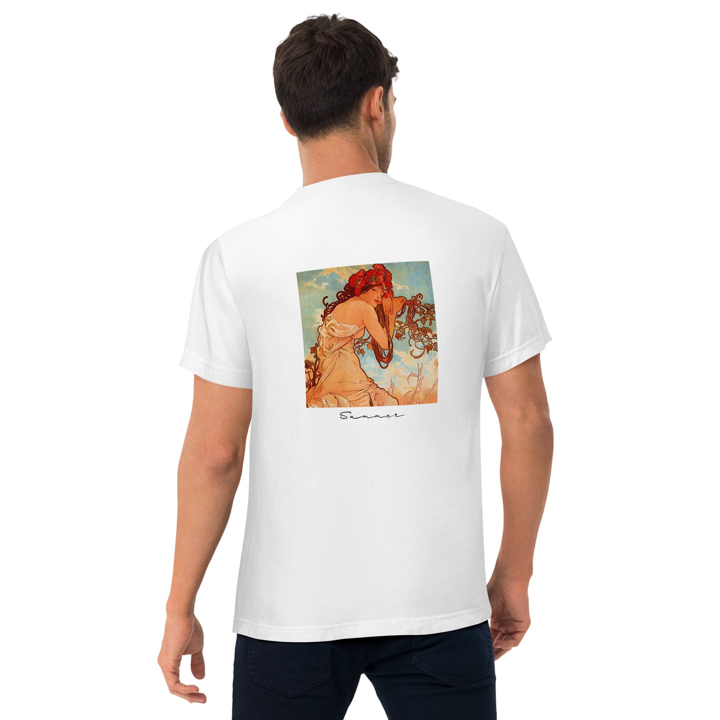 Tシャツ(バックプリント)|ミュシャ:夏