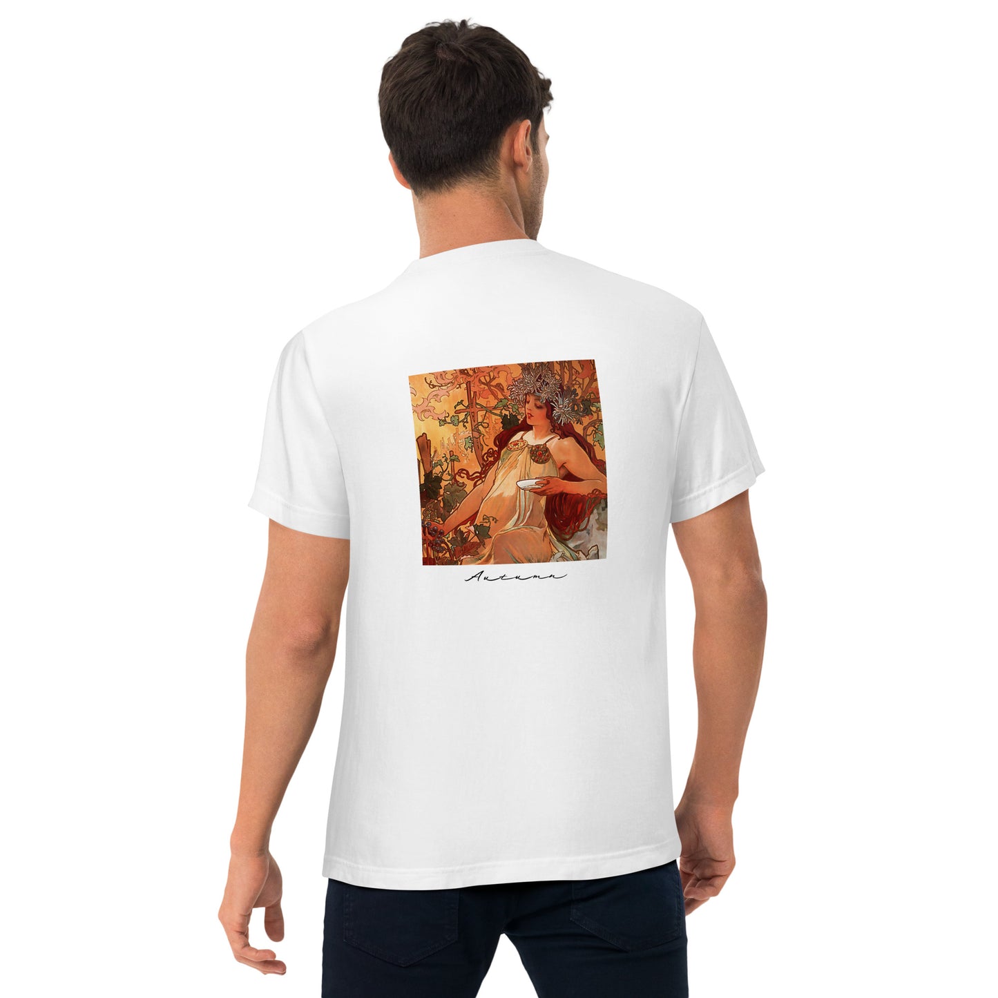 Tシャツ(バックプリント)|ミュシャ:秋