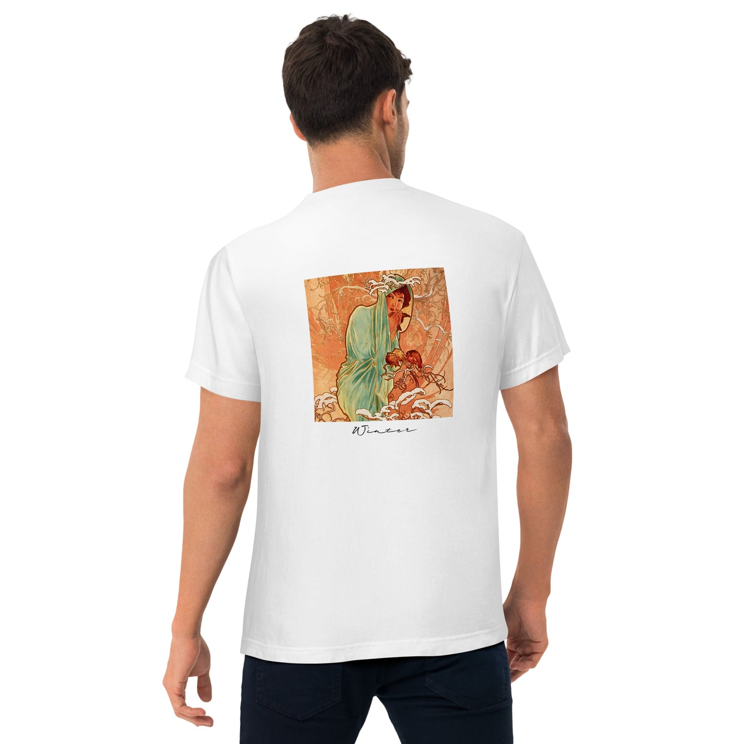 Tシャツ(バックプリント)|ミュシャ:冬