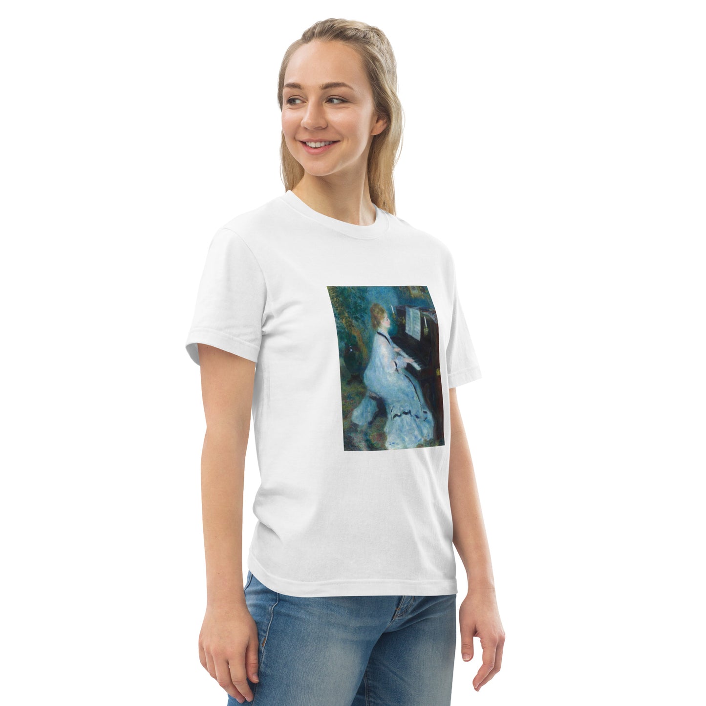 Tシャツ|ルノワール:ピアノを弾く女性