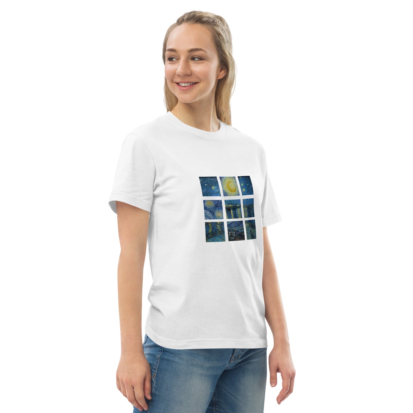 Tシャツ|ゴッホ:星月夜/ローヌ川の星月夜