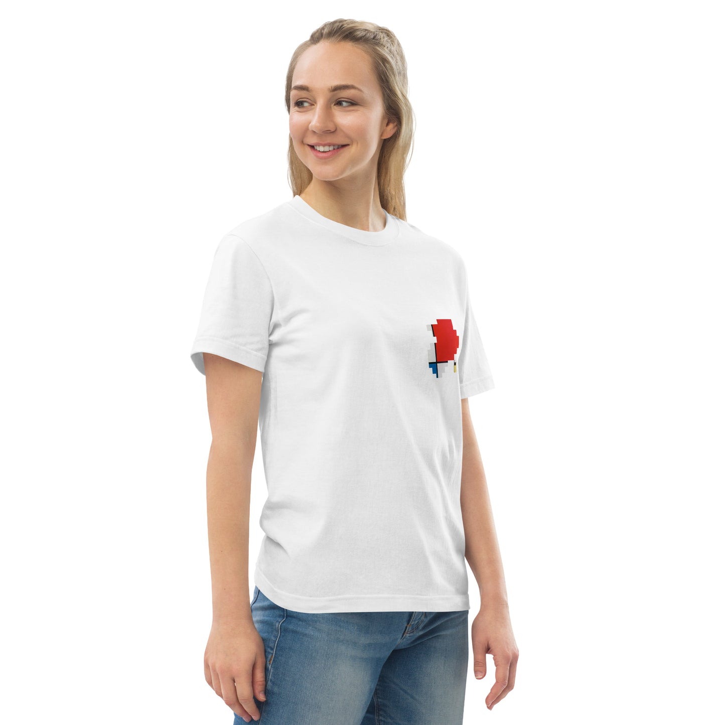 Tシャツ|ピエト モンドリアン:赤、青、黄色のコンポジション