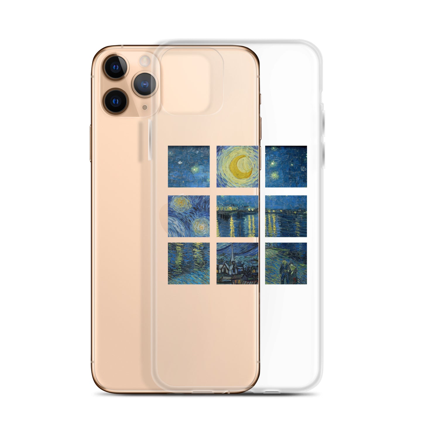 iPhoneケース|ゴッホ:星月夜/ローヌ川の星月夜