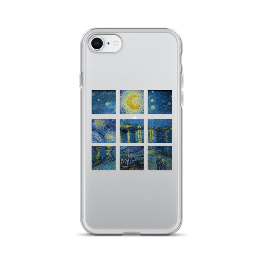 iPhoneケース|ゴッホ:星月夜/ローヌ川の星月夜
