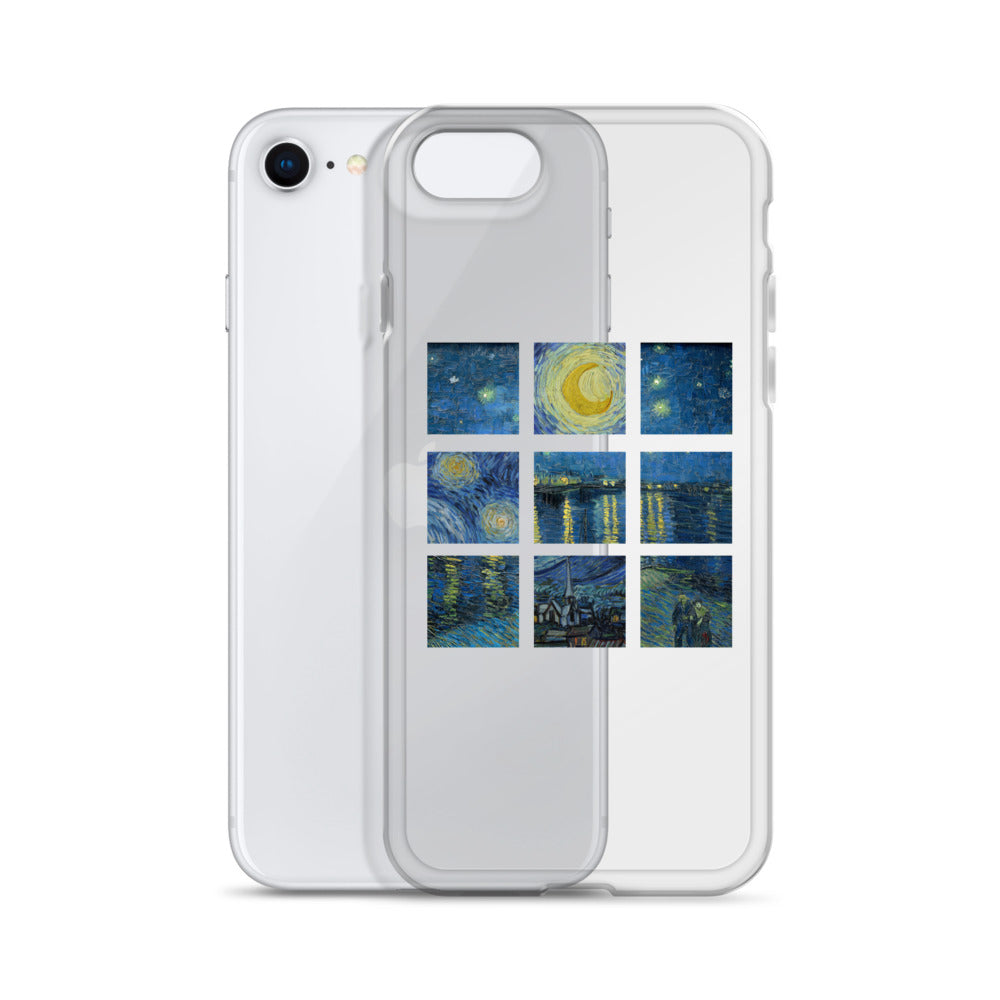 iPhoneケース|ゴッホ:星月夜/ローヌ川の星月夜
