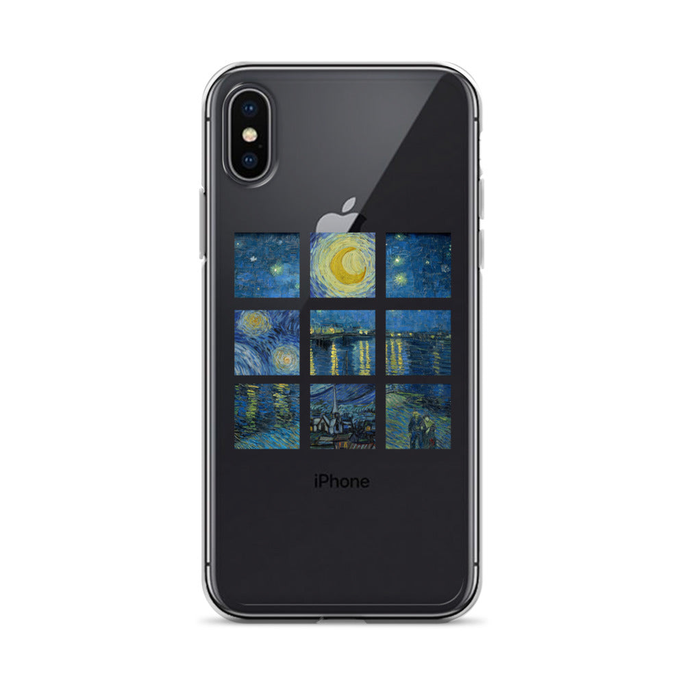 iPhoneケース|ゴッホ:星月夜/ローヌ川の星月夜