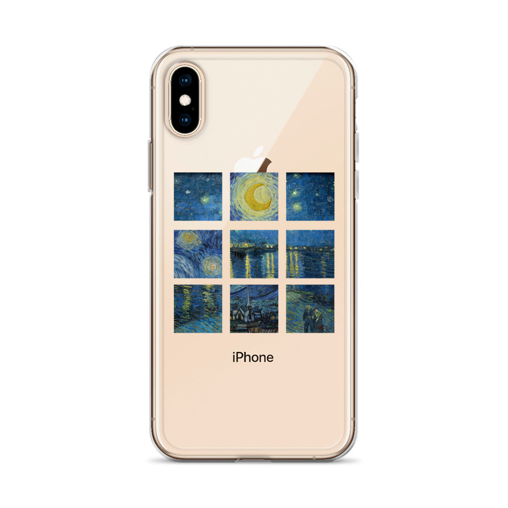 iPhoneケース|ゴッホ:星月夜/ローヌ川の星月夜