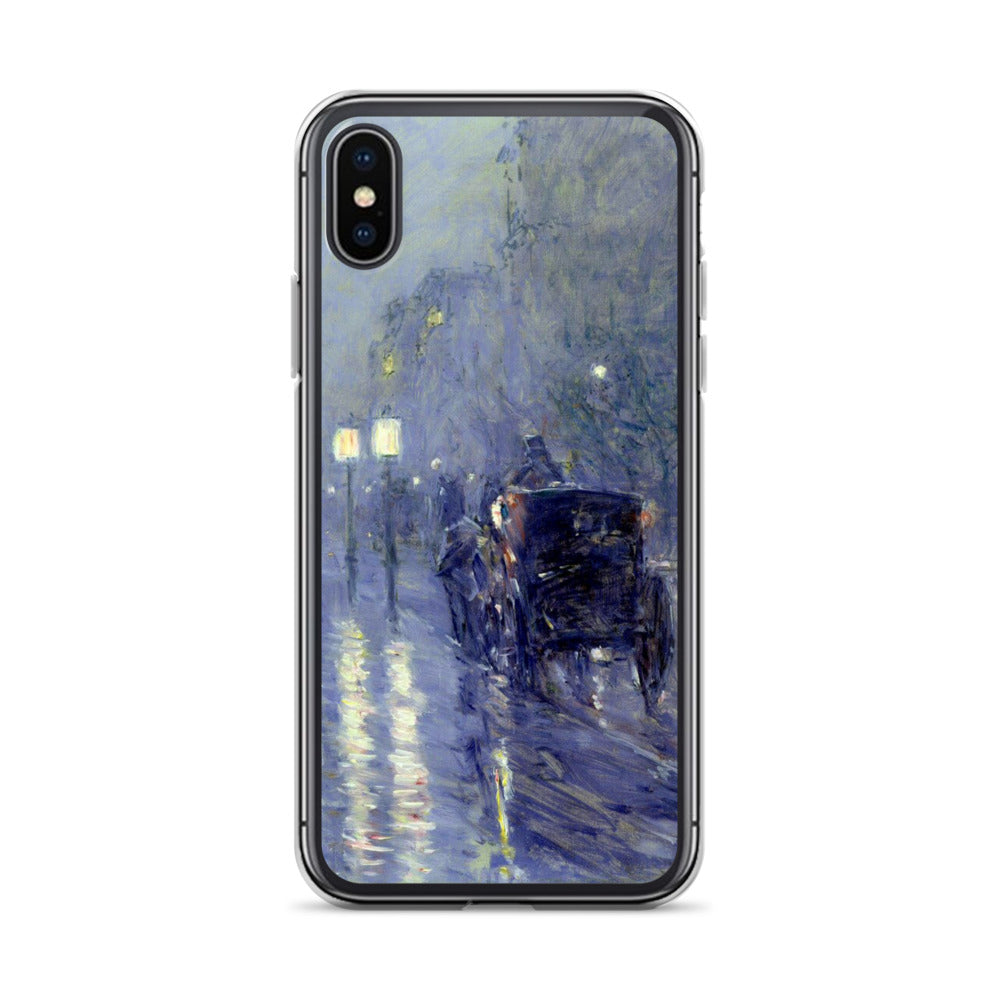iPhoneケース|チャイルド・ハッサム:雨の夜