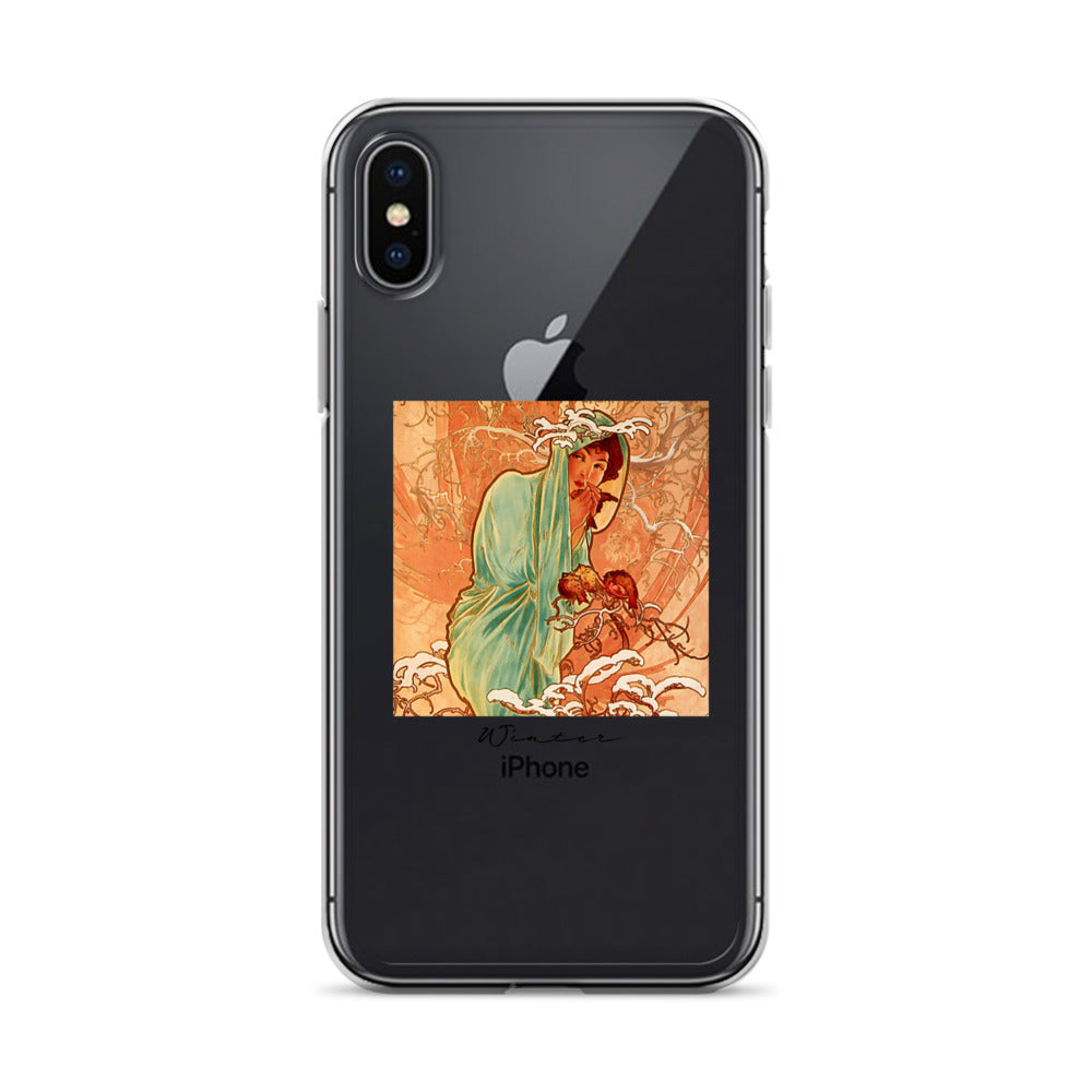 iPhoneケース|ミュシャ:冬