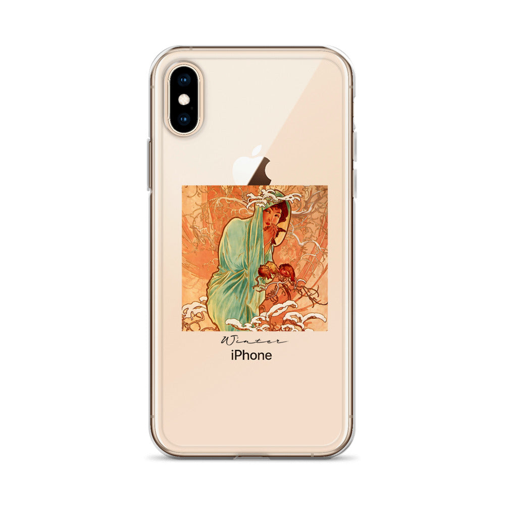iPhoneケース|ミュシャ:冬
