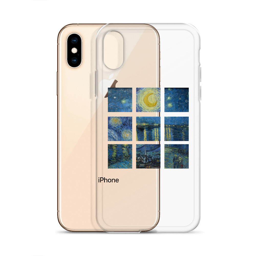 iPhoneケース|ゴッホ:星月夜/ローヌ川の星月夜