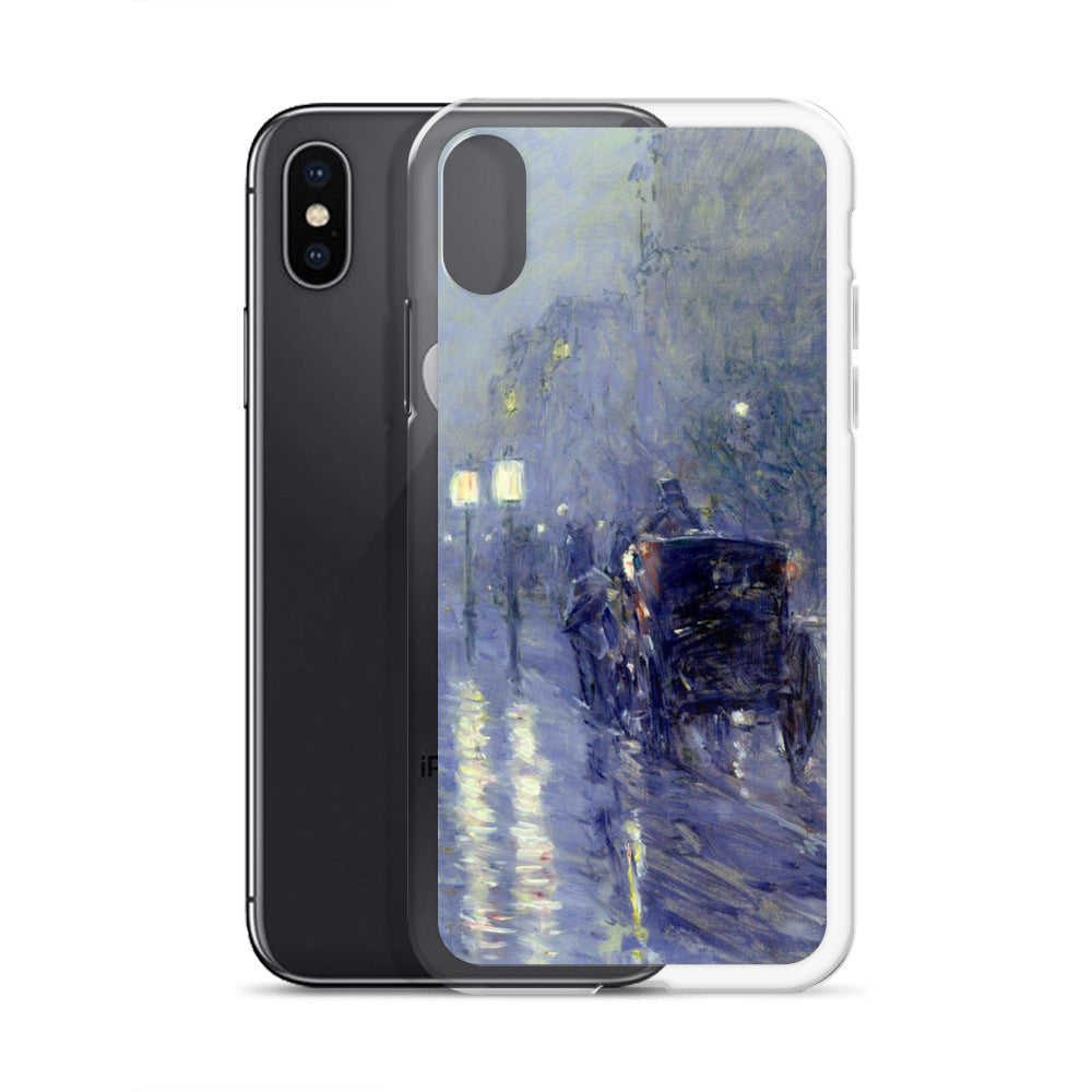 iPhoneケース|チャイルド・ハッサム:雨の夜