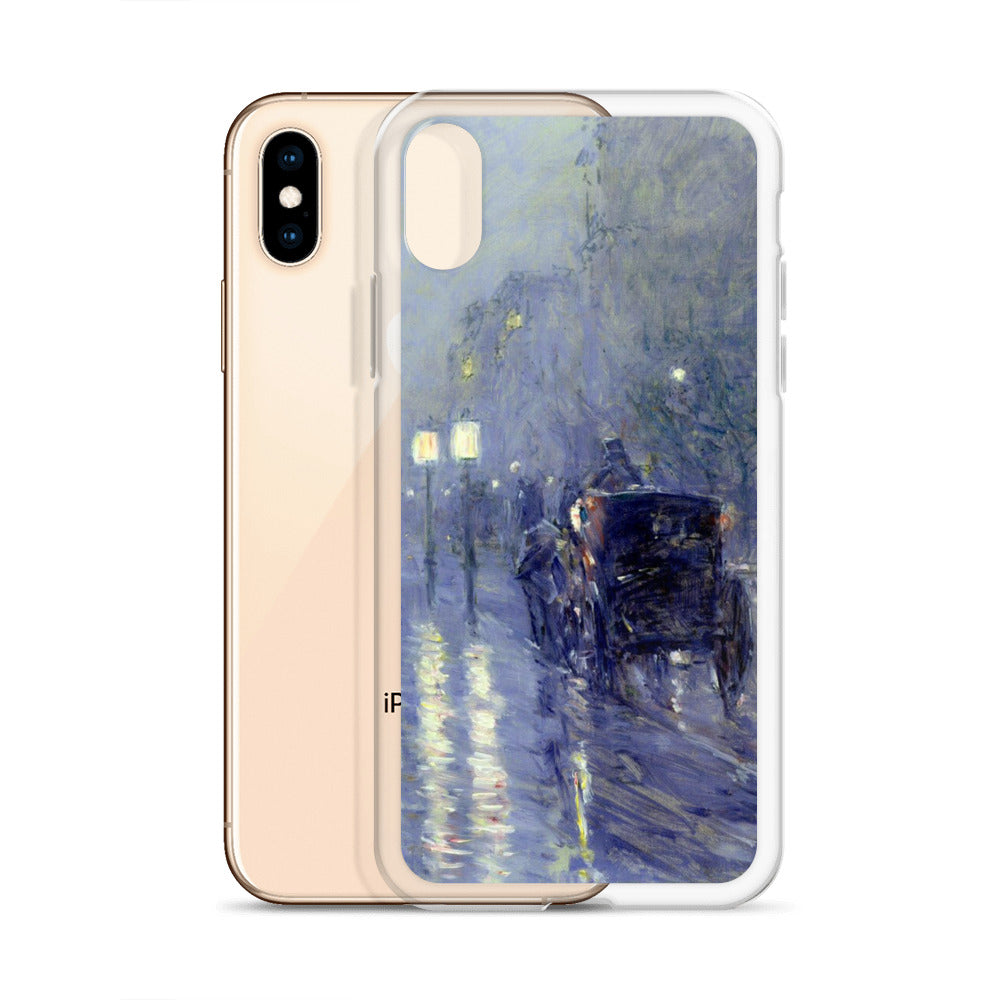iPhoneケース|チャイルド・ハッサム:雨の夜
