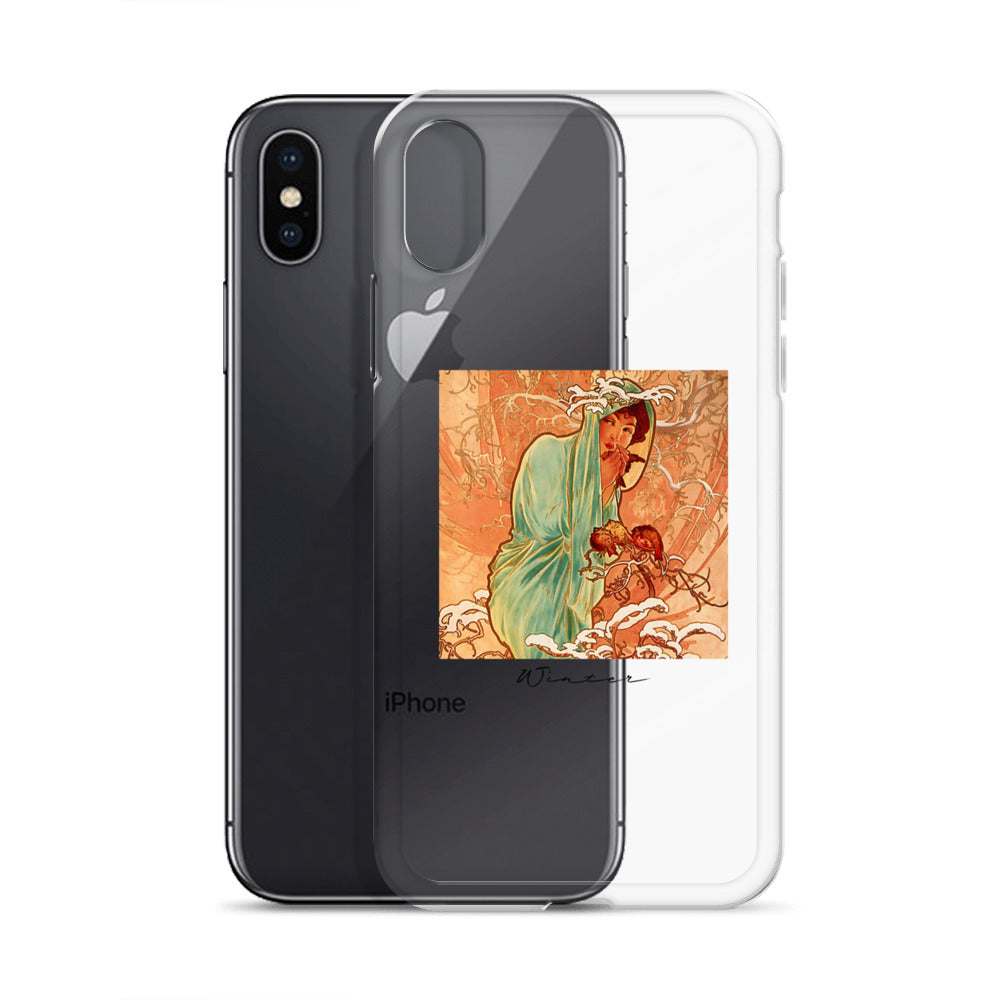 iPhoneケース|ミュシャ:冬