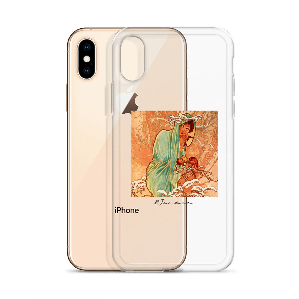 iPhoneケース|ミュシャ:冬