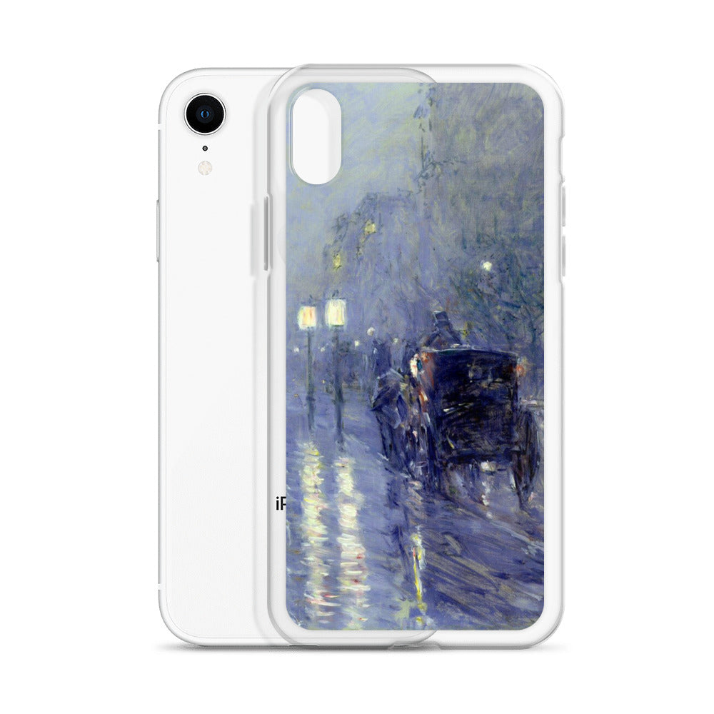 iPhoneケース|チャイルド・ハッサム:雨の夜
