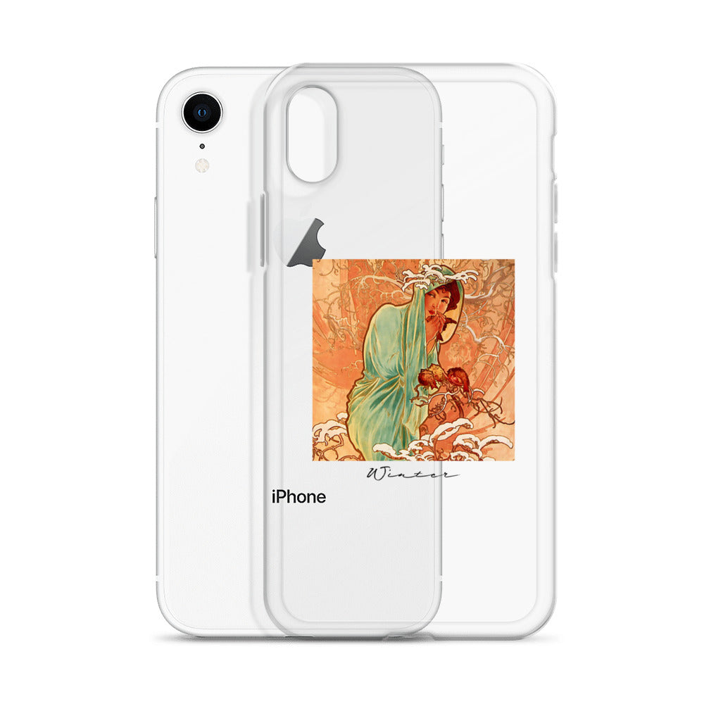 iPhoneケース|ミュシャ:冬