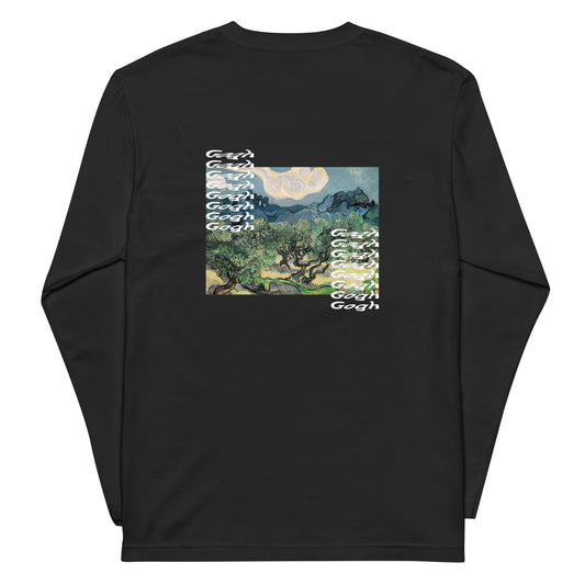 長袖Tシャツ(バックプリント)|ゴッホ:昼のオリーブの木