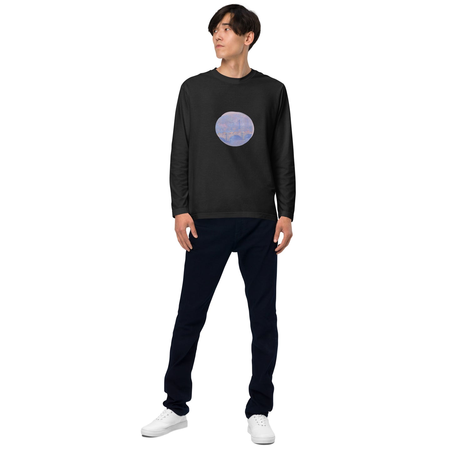長袖Tシャツ|モネ:ウォータールー橋、太陽光の効果