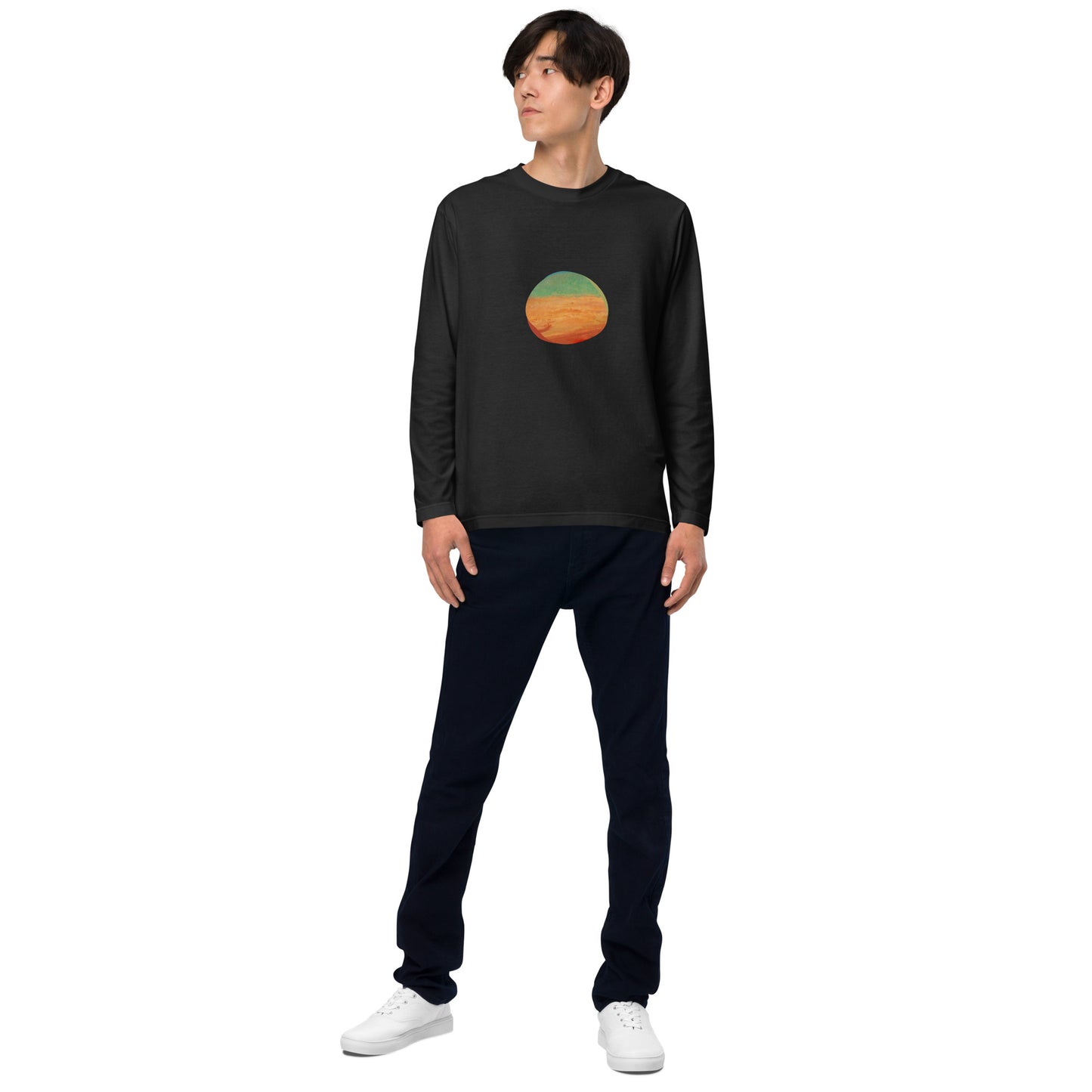 長袖Tシャツ|藤島武二:瀬戸内海の朝陽