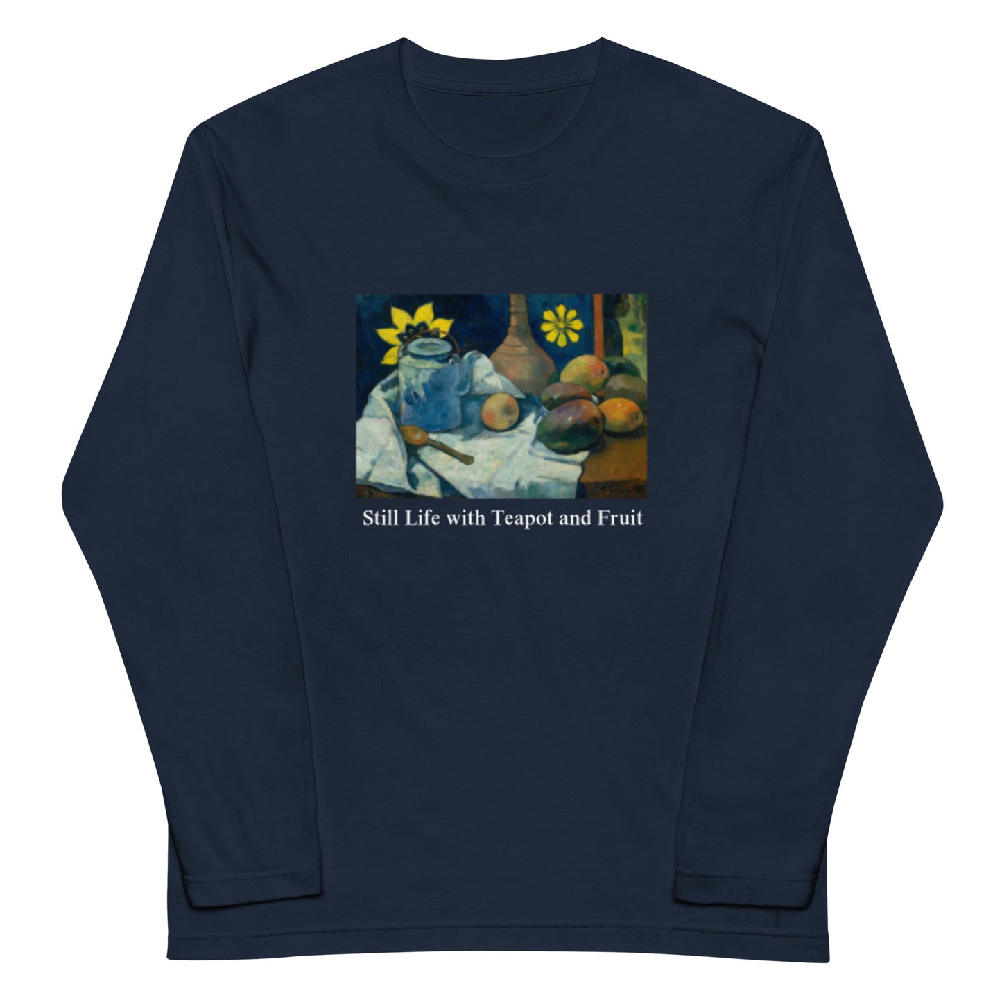長袖Tシャツ|ゴーギャン:ティーポットとフルーツのある静物