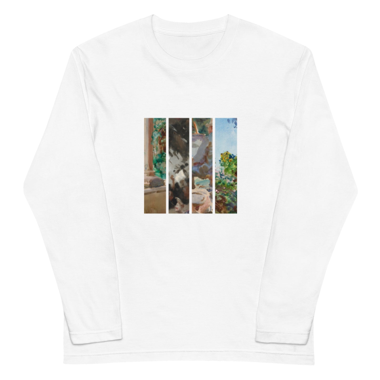 長袖Tシャツ|ジョン・シンガー・サージェント:イーゼルの前にいるアーティスト