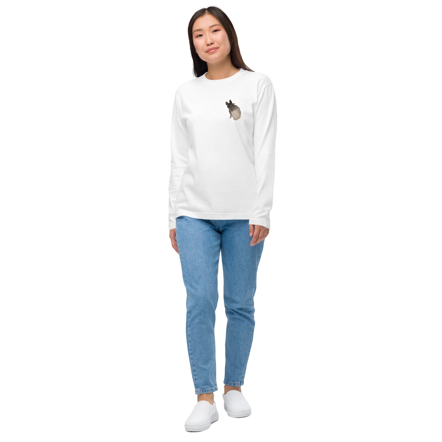 長袖Tシャツ|川端玉章:後ろから見た猫