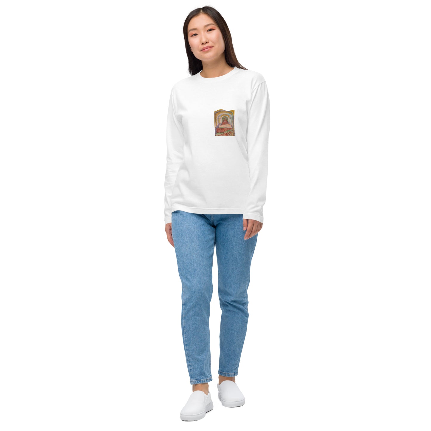 長袖Tシャツ|ゴッホ :サン=レミのサン=ポール病院の廊下