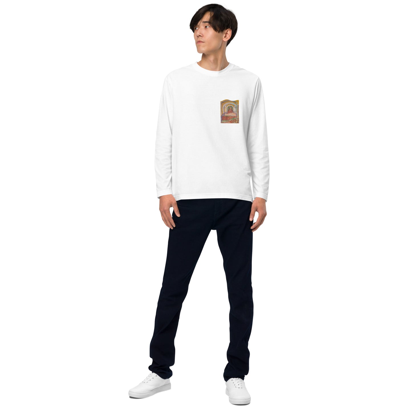 長袖Tシャツ|ゴッホ :サン=レミのサン=ポール病院の廊下