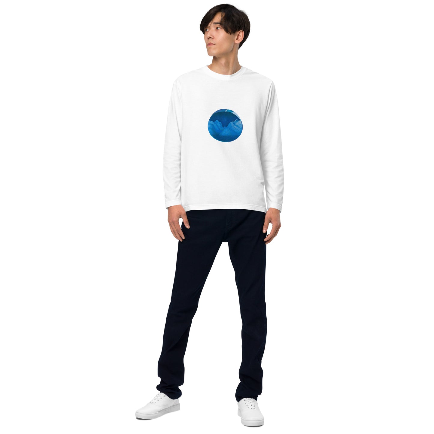 長袖Tシャツ|ハラルド・ソールバーグ:山の冬の夜