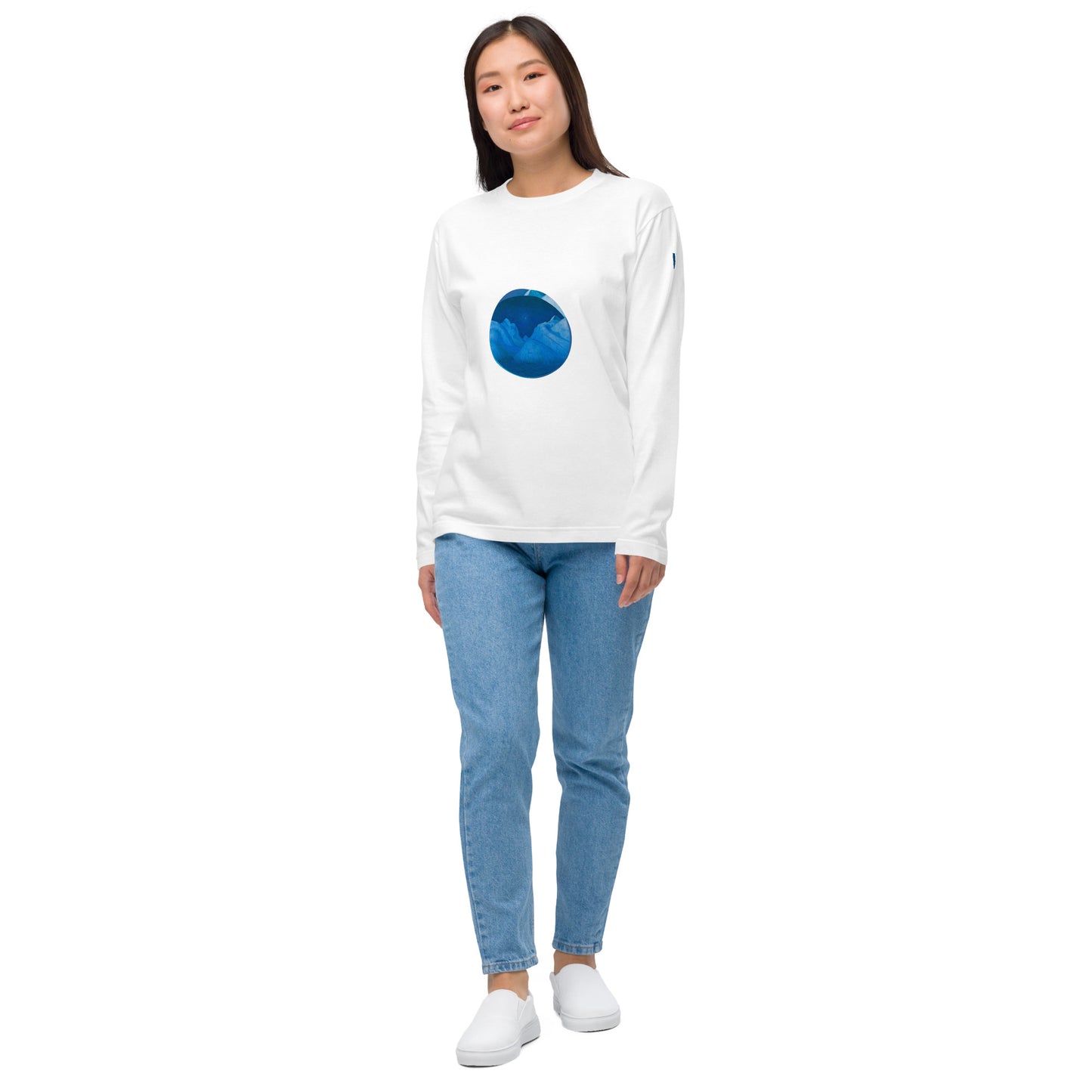 長袖Tシャツ|ハラルド・ソールバーグ:山の冬の夜
