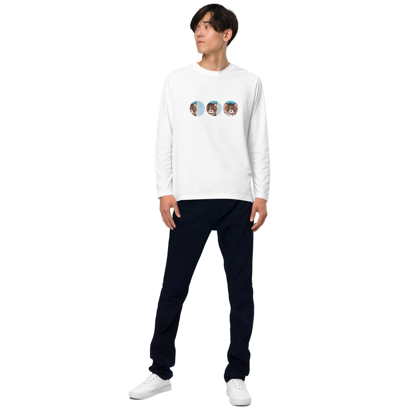 長袖Tシャツ|ルイス・ウェイン:素敵な子猫に恋をした