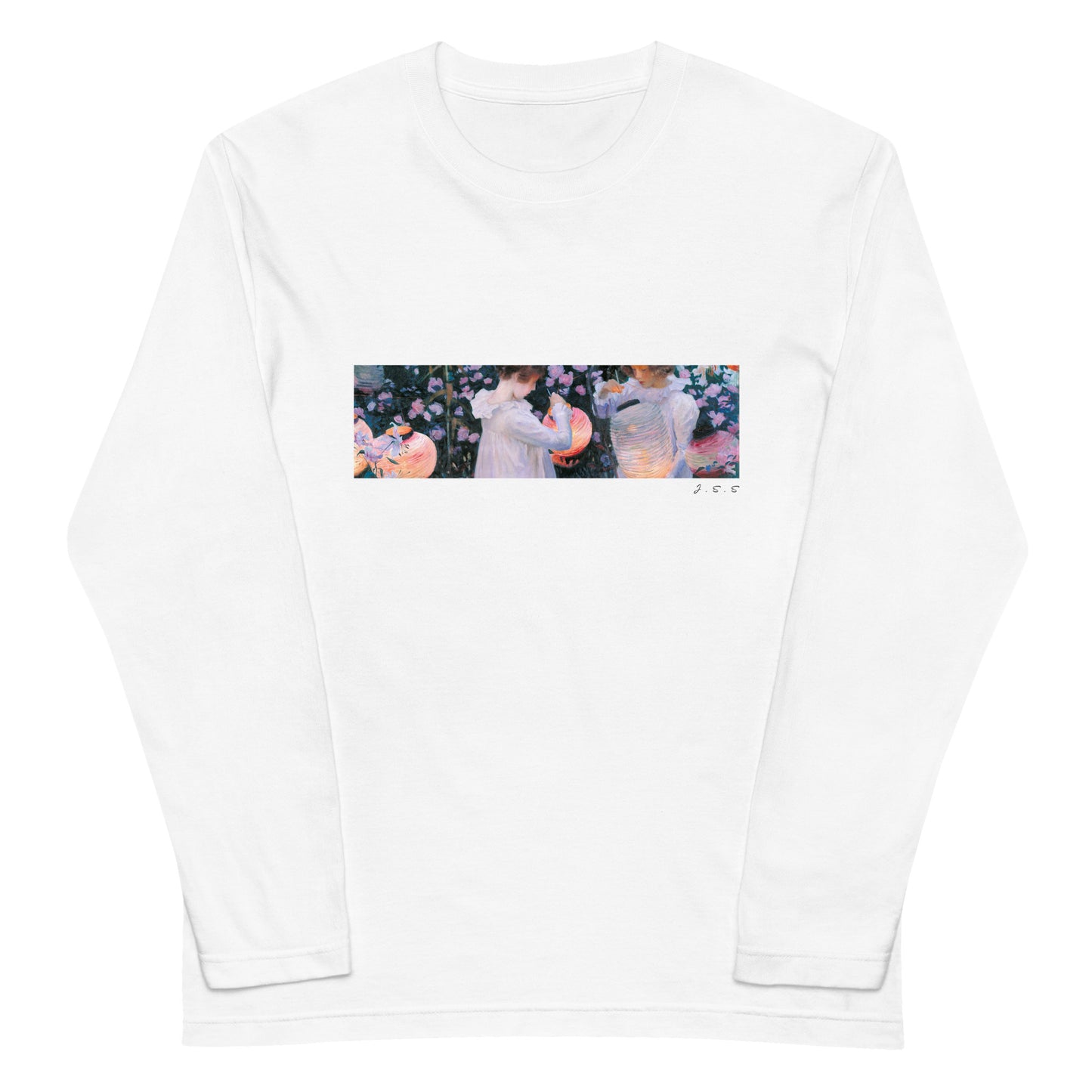 長袖Tシャツ|ジョン・シンガー・サージェント:カーネーション、リリー、リリー、ローズ
