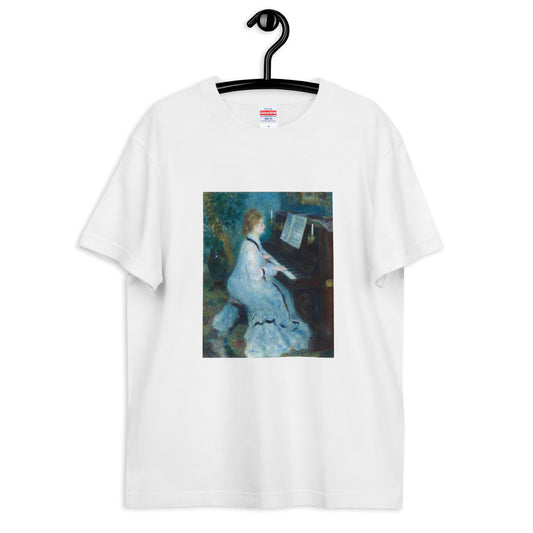 Tシャツ｜ルノワール：ピアノを弾く女性