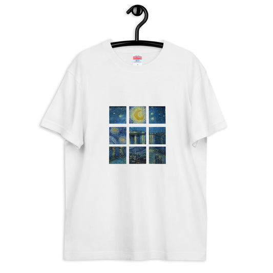 Tシャツ｜ゴッホ：星月夜/ローヌ川の星月夜